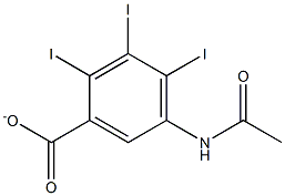 ACETAMIDOTRIIODOBENZOATE Struktur