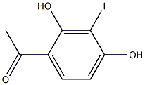 2',4'-DIHYDROXY-3'-IODOACETOPHENONE Struktur