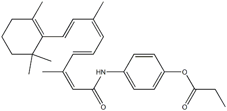 N-4-PROPIONYLOXYPHENYLRETINAMIDE Struktur