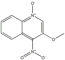 3-METHOXY-4-NITROQUINOLINE-1-OXIDE Struktur