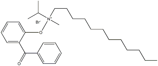 N-DODECYLDIMETHYL(BENZOYLPHENOXY)ETHYLAMMONIUMBROMIDE Struktur