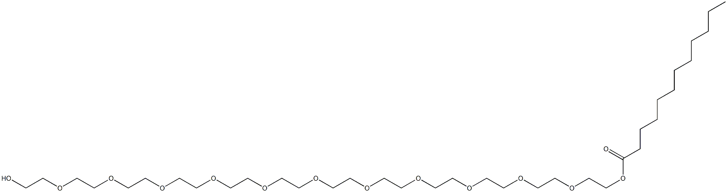 DODECAETHYLENEGLYCOLMONOLAURATE Struktur