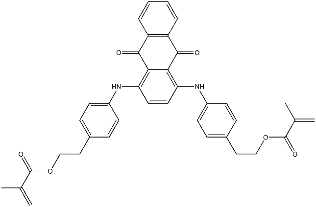 1,4-BIS(4-(2-METHACRYLOXYETHYL)PHENYLAMINO)ANTHRAQUINONE Struktur