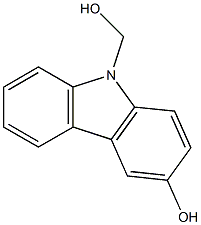 3-HYDROXY-N-HYDROXYMETHYLCARBAZOLE Struktur