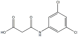 N-(3,5-DICHLOROPHENYL)MALONAMICACID Struktur