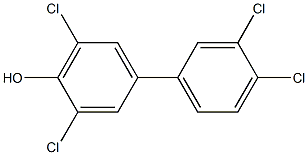 4'-HYDROXY-3,3'4,5'-TETRACHLOROBIPHENYL Struktur