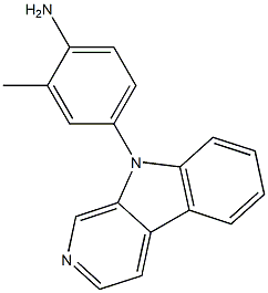 9-(4'-AMINO-3'-METHYLPHENYL)-9H-PYRIDO[3,4-B]INDOLE Struktur