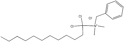 DICHLOROBENZYDIMETHYLDODECYLAMMONIUMCHLORIDE Struktur