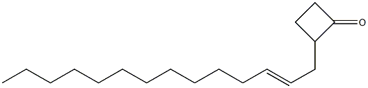 2-TETRADECENYLCYCLOBUTANONE Struktur