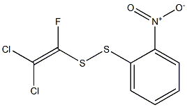 1-FLUORO-2,2-DICHLOROVINYL-2-NITROPHENYLDISULPHIDE Struktur