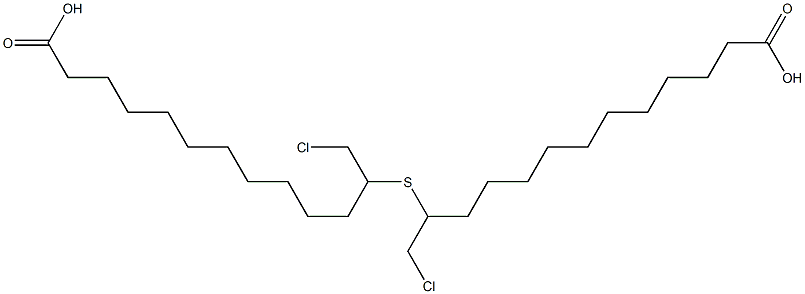 10-CARBOXYDECYL-2-CHLOROETHYLSULPHIDE Struktur