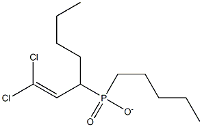 2,2-DICHLOROVINYLDI-N-PENTYLPHOSPHINATE Struktur