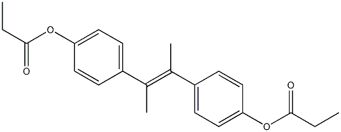 TRANS-DIMETHYLSTILBESTROLDIPROPIONATE Struktur