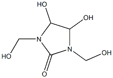 1,3-DIMETHYLOL-4,5-DIHYDROXY-2-IMIDAZOLIDINONE Struktur