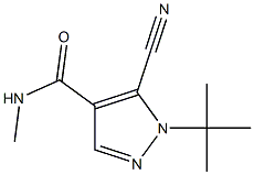 5-CYANO-1-(1,1-DIMETHYLETHYL)-N-METHYL-1H-PYRAZOLE-4-CARBOXAMIDE Struktur