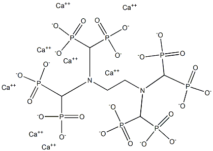 ETHYLENEDIAMINETETRA(METHYLENEPHOSPHONICACID),CALCIUM. Struktur