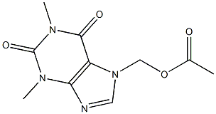 7-(ACETOXYMETHYL)THEOPHYLLINE Struktur