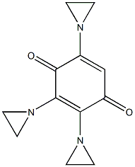 2,3,5-TRI(ETHYLENEIMINO)-PARA-BENZOQUINONE Struktur