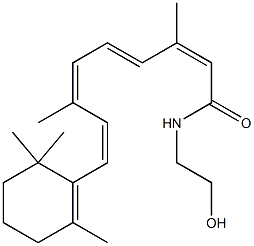 RETINAMIDE,N-(2-HYDROXYETHYL)- Struktur