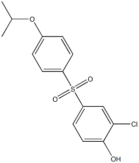 3-CHLORO-4-HYDROXYPHENYL4-ISOPROPOXYPHENYLSULFONE Struktur