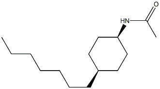 CIS-N-ACETYL-4-N-HEPTYLCYCLOHEXYLAMINE Struktur