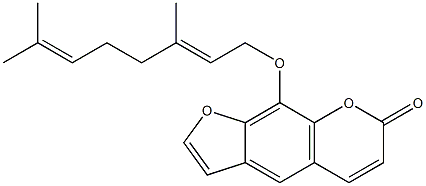 8-GERANYLOXYPSORALEN Struktur