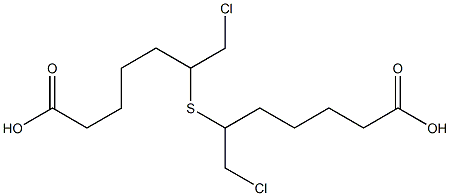 4-CARBOXYBUTYL-2-CHLOROETHYLSULPHIDE Struktur