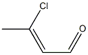 3-CHLORO-2-BUTENAL Struktur