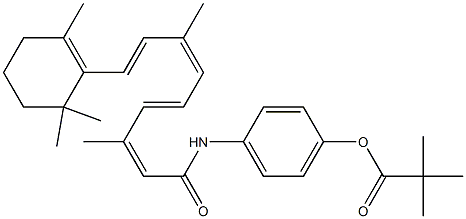 N-(4-PIVALOYLOXYPHENYL)RETINAMIDE Struktur