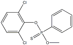 O-(2,6-DICHLOROPHENYL)O-METHYLPHENYLPHOSPHONOTHIONATE Struktur