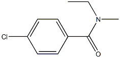 N-ETHYL-N-METHYL-PARA-CHLOROBENZAMIDE Struktur