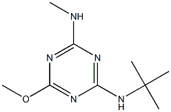 2-METHOXY-4-METHYLAMINO-6-TERT-BUTYLAMINO-S-TRIAZINE Struktur