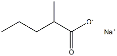 SODIUM2-METHYLPENTANOATE Struktur