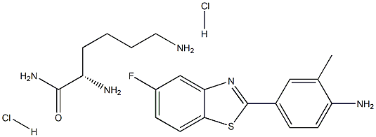 2-(4-AMINO-3-METHYLPHENYL)-5-FLUOROBENZOTHIAZOLELYSYLAMIDEDIHYDROCHLORIDE Struktur