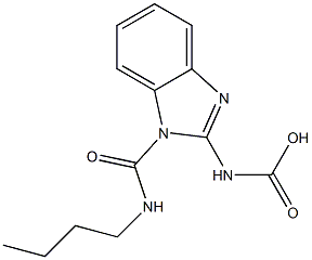 1-(BUTYLCARBAMOYL)-2-BENZIMIDAZOLECARBAMICACID Struktur