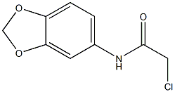 N-(1,3-Benzodioxol-5-yl)-2-chloroacetamide97% Struktur