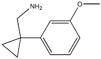 [1-(3-Methoxyphenyl)cyclopropyl]methylamine Struktur