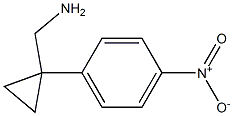 [1-(4-Nitrophenyl)cyclopropyl]methylamine Struktur