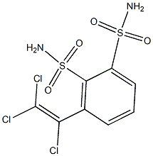 3-Trichlorovinylbenzenedisulfonamide Struktur