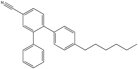 4-Cyano-4'-n-hexylterphenyl Struktur