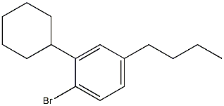 4-trans-n-Butylcyclohexylbromobenzene Struktur