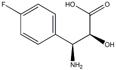 (2S,3S)-3-Amino-3-(4-fluoro-phenyl)-2-hydroxy-propanoic acid Struktur