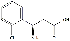 (R)-3-Amino-3-(2-chloro-phenyl)-propanoic acid Struktur