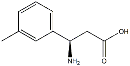 (R)-3-Amino-3-(3-methyl-phenyl)-propanoic acid Struktur