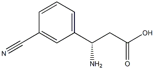 (S)-3-Amino-3-(3-cyano-phenyl)-propanoic acid Struktur