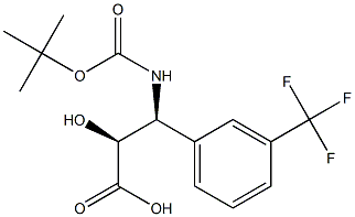 N-Boc-(2S,3S)-3-Amino-2-hydroxy-3-(3-trifluoromethyl-phenyl)-propanoic acid Struktur