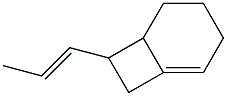 8-[(E)-prop-1-enyl]bicyclo[4.2.0]oct-5-ene Struktur