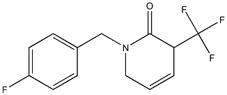 1-(4-FLUORO-BENZYL)-3-TRIFLUOROMETHYL-3H-PYRIDIN-2-ONE Struktur