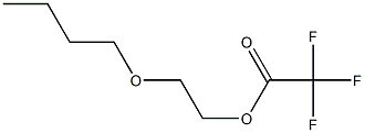 2-butoxyethyl 2,2,2-trifluoroacetate Struktur