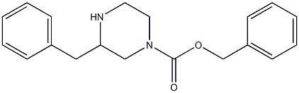 3-Benzyl-piperazine-1-carboxylic acid benzyl ester Struktur